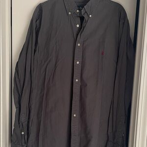Ralph Lauren Dark Gray Casual Button-Down Shirt